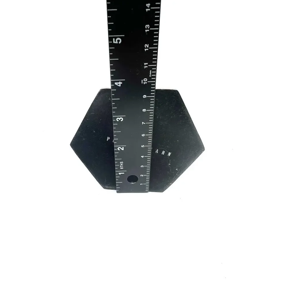 Vintage Pottery Barn Silver Candle Stick Holders Hexagon Heavy‎ Set 9.5 Inches